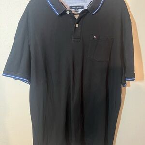 Tommy Hilfiger Men's Classic Polo Shirt with Blue Trim Size XXL